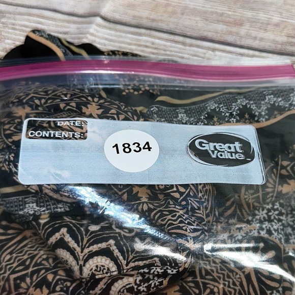 1. State Black and Cream Medallion  Patterned Halter Blouse Size M - Picture 11 of 13